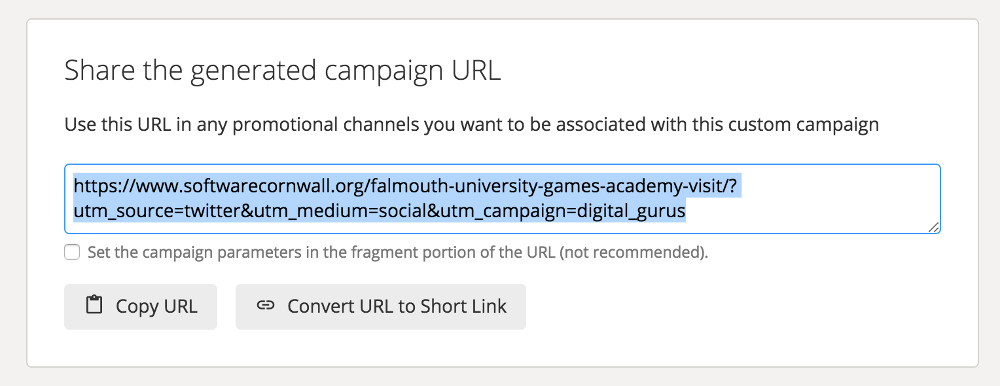 Campaign URL Builder Screenshot